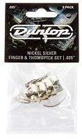 DUNLOP 33P025 Nickel Silver Fingerpick 5Pack