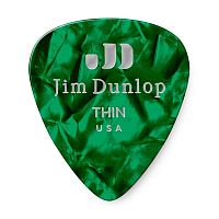 Dunlop 483P12TH Celluloid Green Pearloid Thin 12Pack