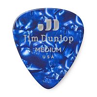 Dunlop 483P10MD Celluloid Blue Pearloid Medium 12Pack