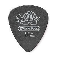 Dunlop 488P060 Tortex Pitch Black Standard 12Pack