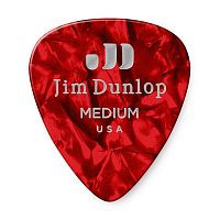 Dunlop 483P09MD Celluloid Red Pearloid Medium 12Pack