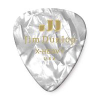 Dunlop 483P04XH Celluloid White Pearloid Extra Heavy 12Pack